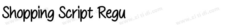 Shopping Script Regu字体转换